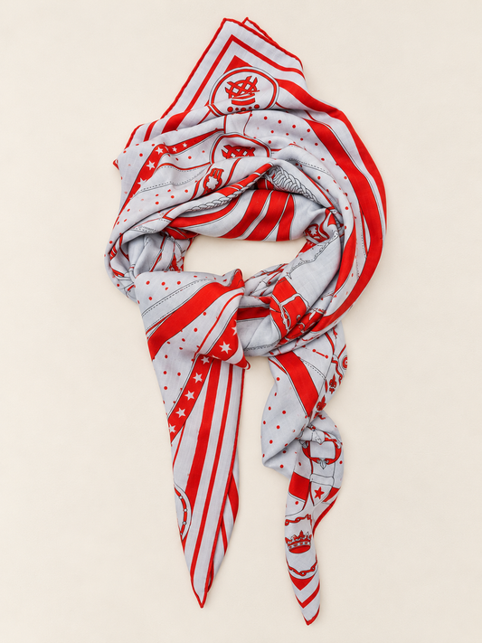 HERMÈS Foulard La Promenade du Matin Bandana