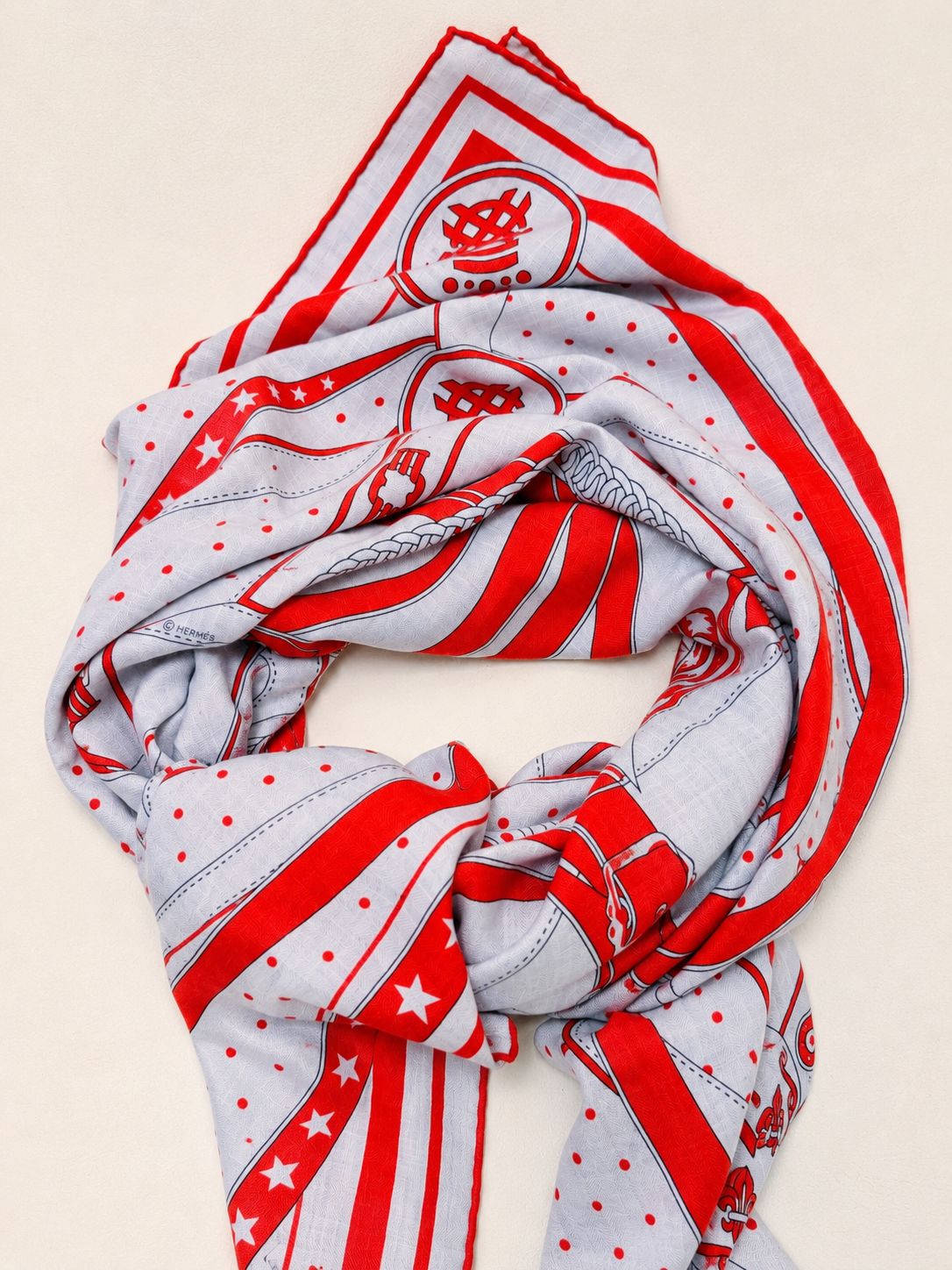 HERMÈS Foulard La Promenade du Matin Bandana