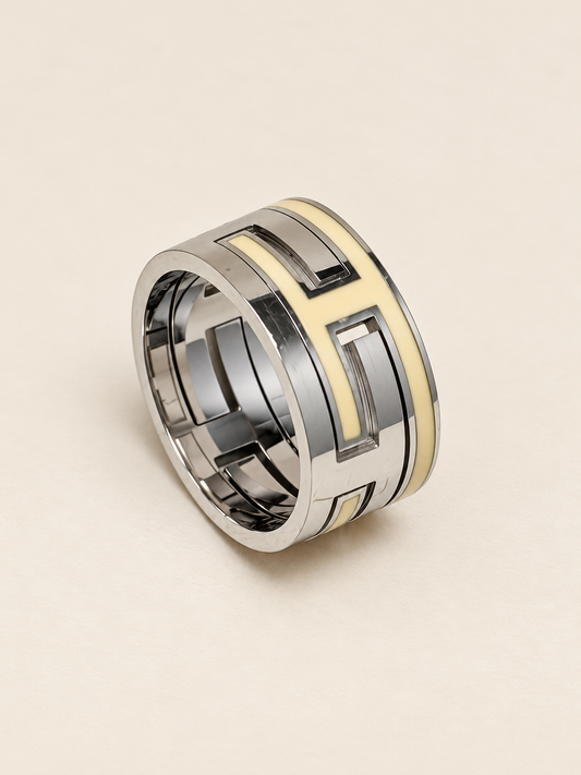 HERMÈS Bague Move Argent