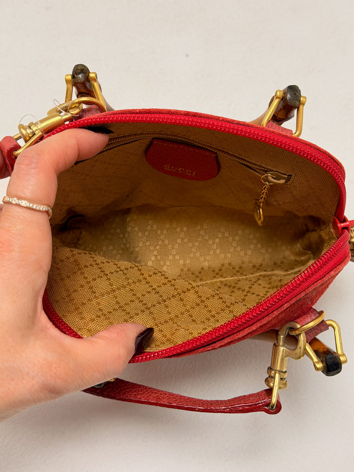 GUCCI Sac Diana Mini Bambou