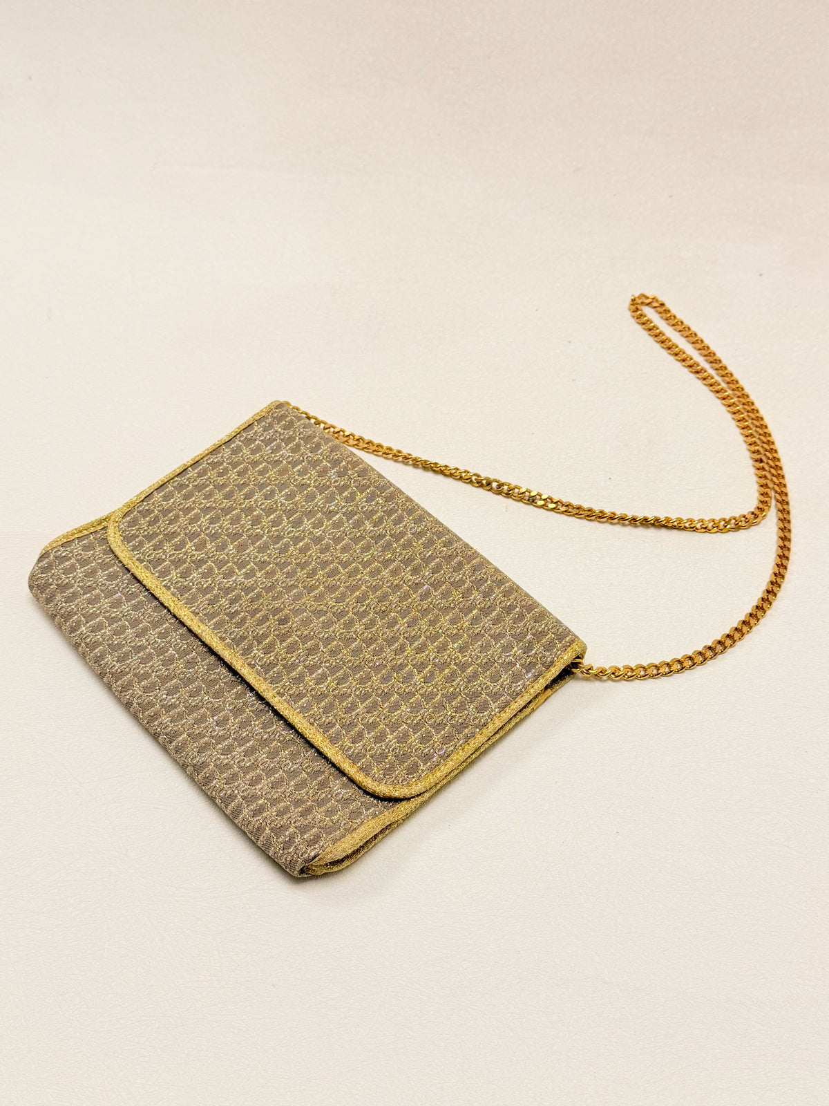 DIOR Sac Pochette Oblique en lamé