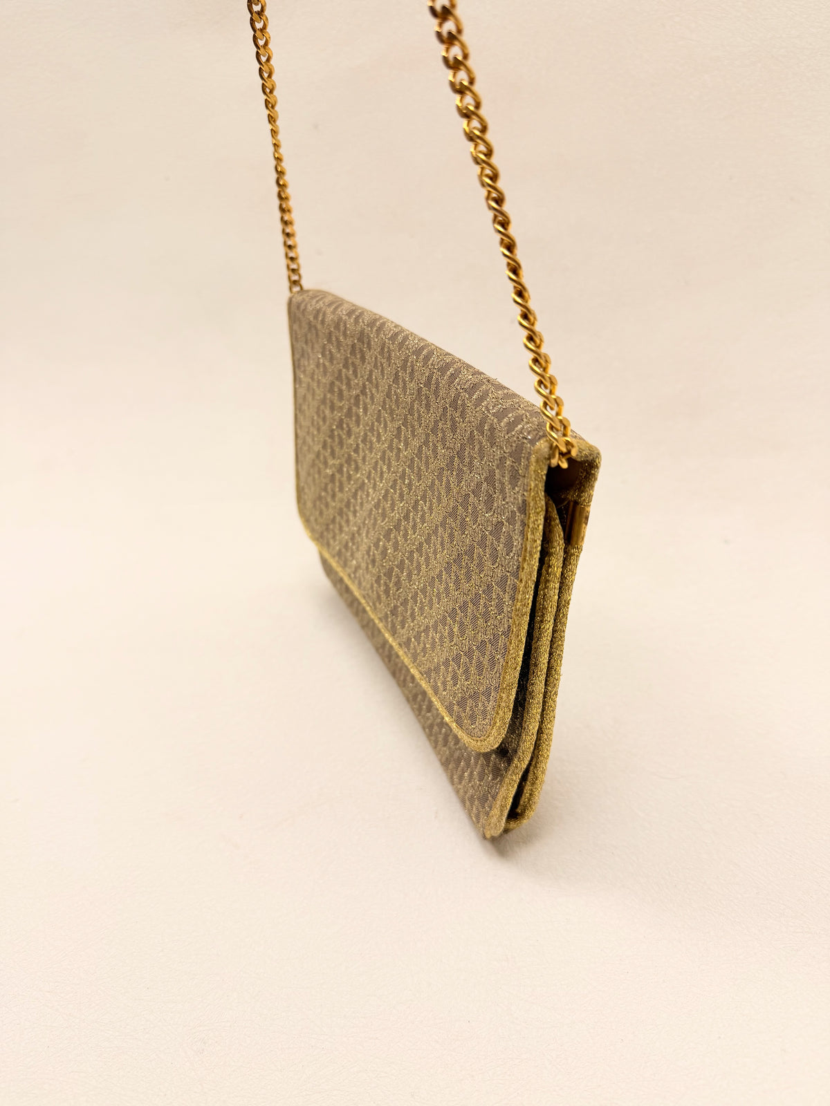 DIOR Sac Pochette Oblique en lamé