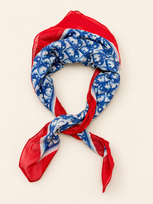 DIOR Foulard Carré Oblique en coton