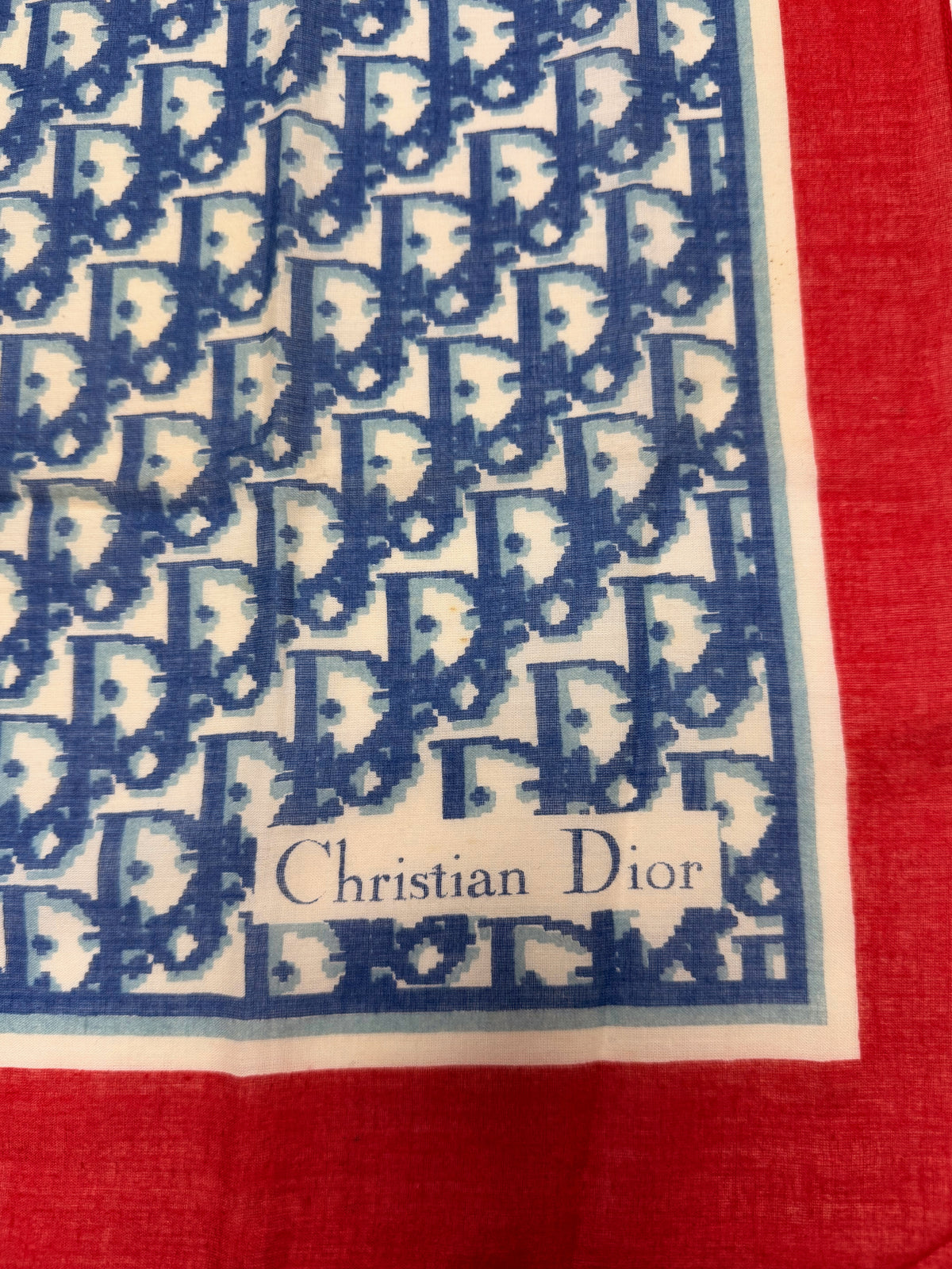 DIOR Foulard Carré Oblique en coton