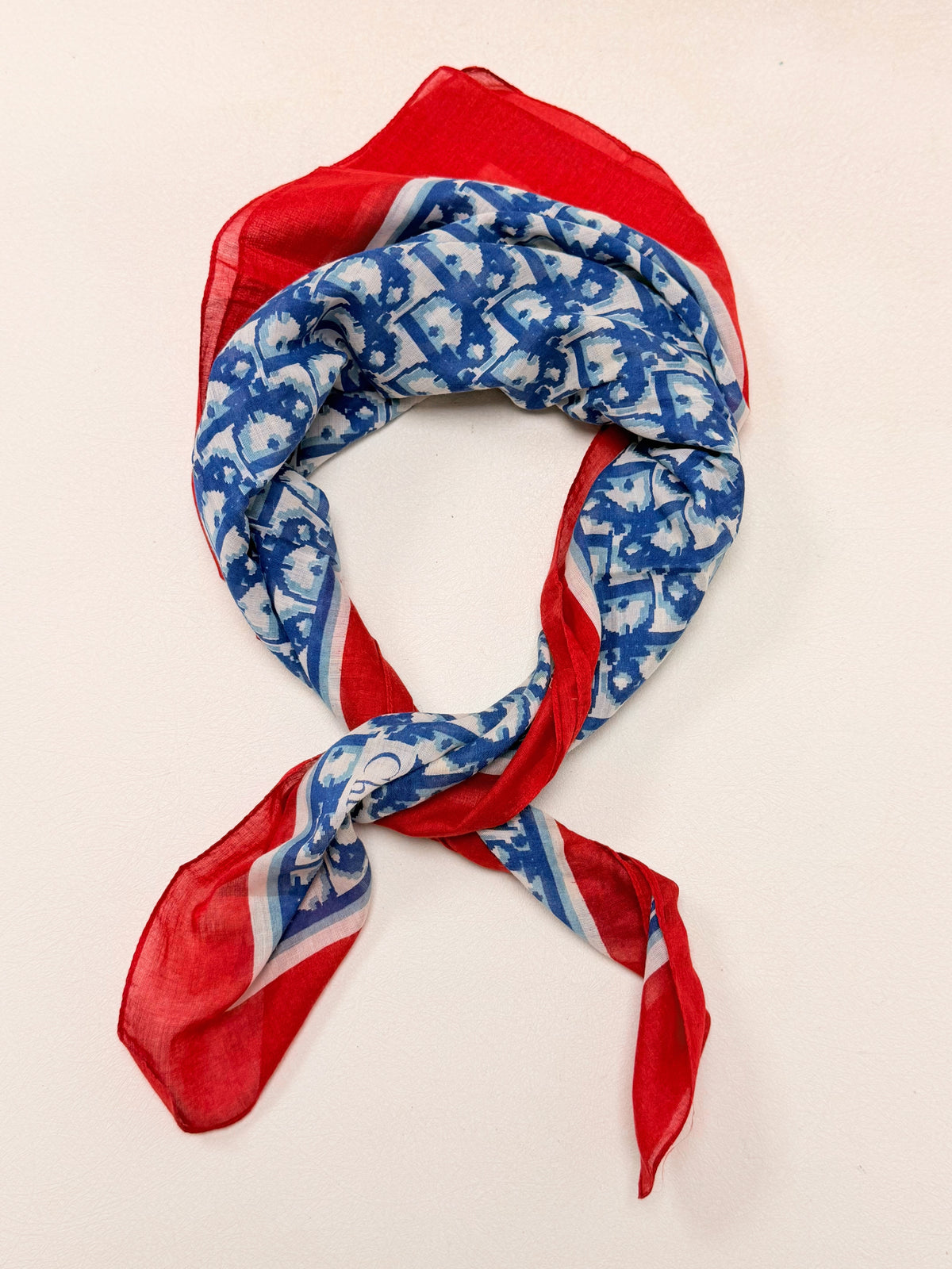DIOR Foulard Carré Oblique en coton