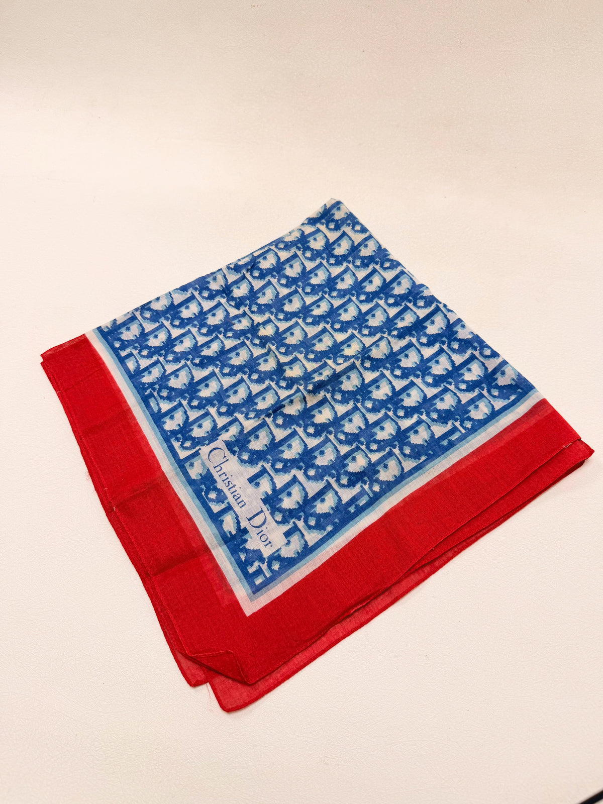 DIOR Foulard Carré Oblique en coton