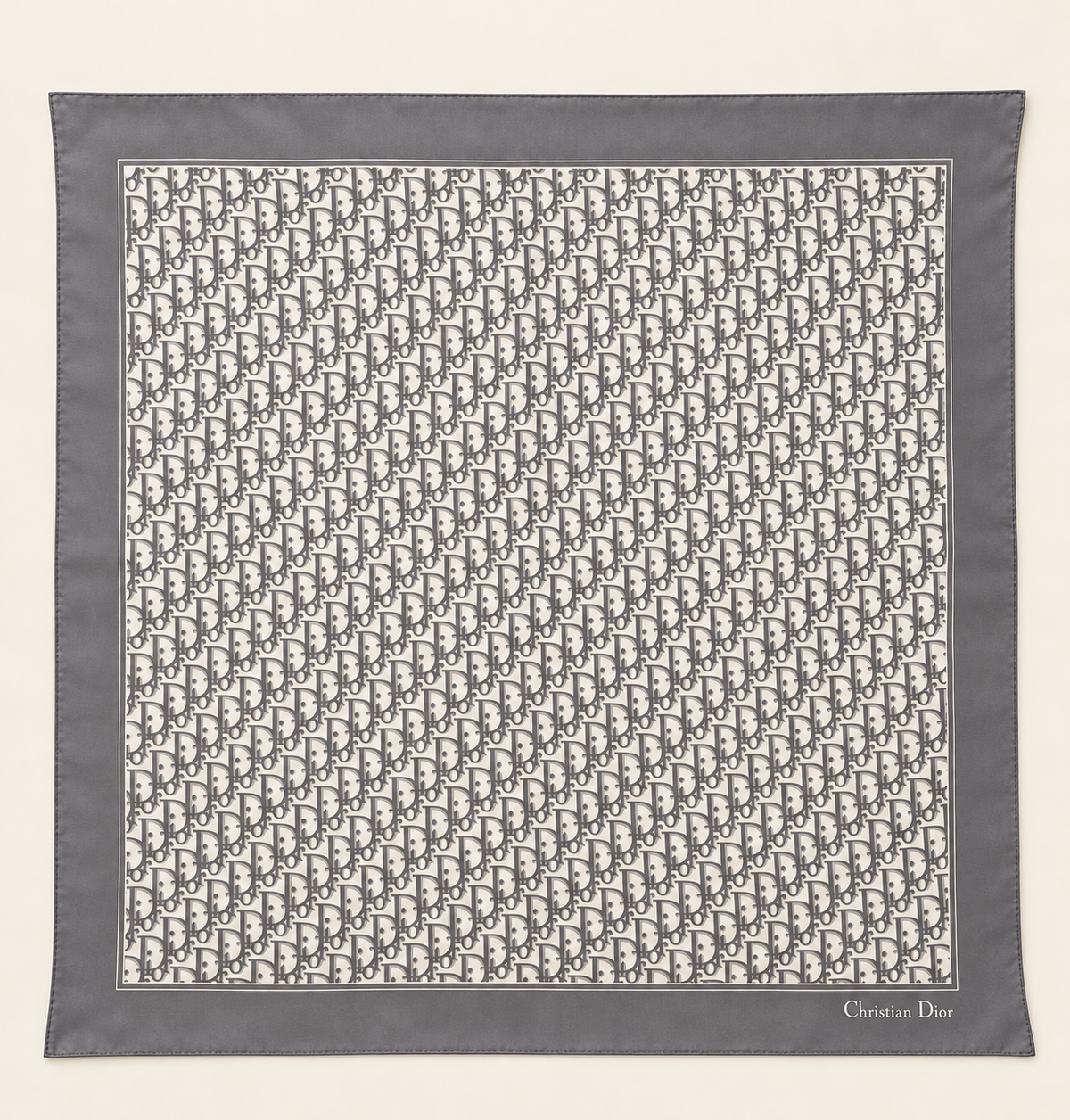 DIOR Foulard Carré Oblique en soie