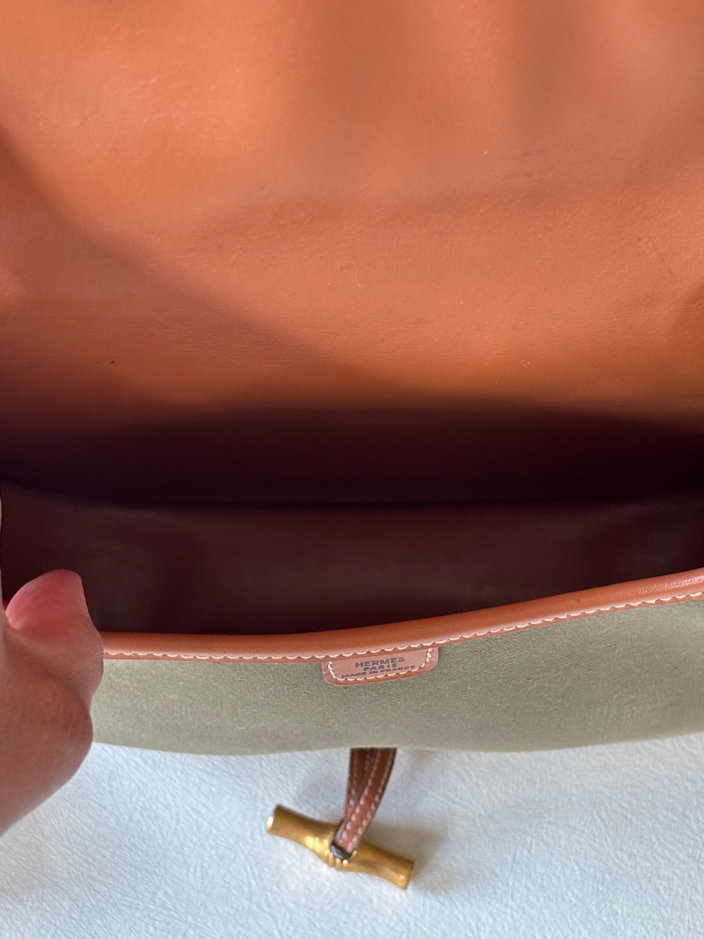HERMÈS Sac Duffle Bambou