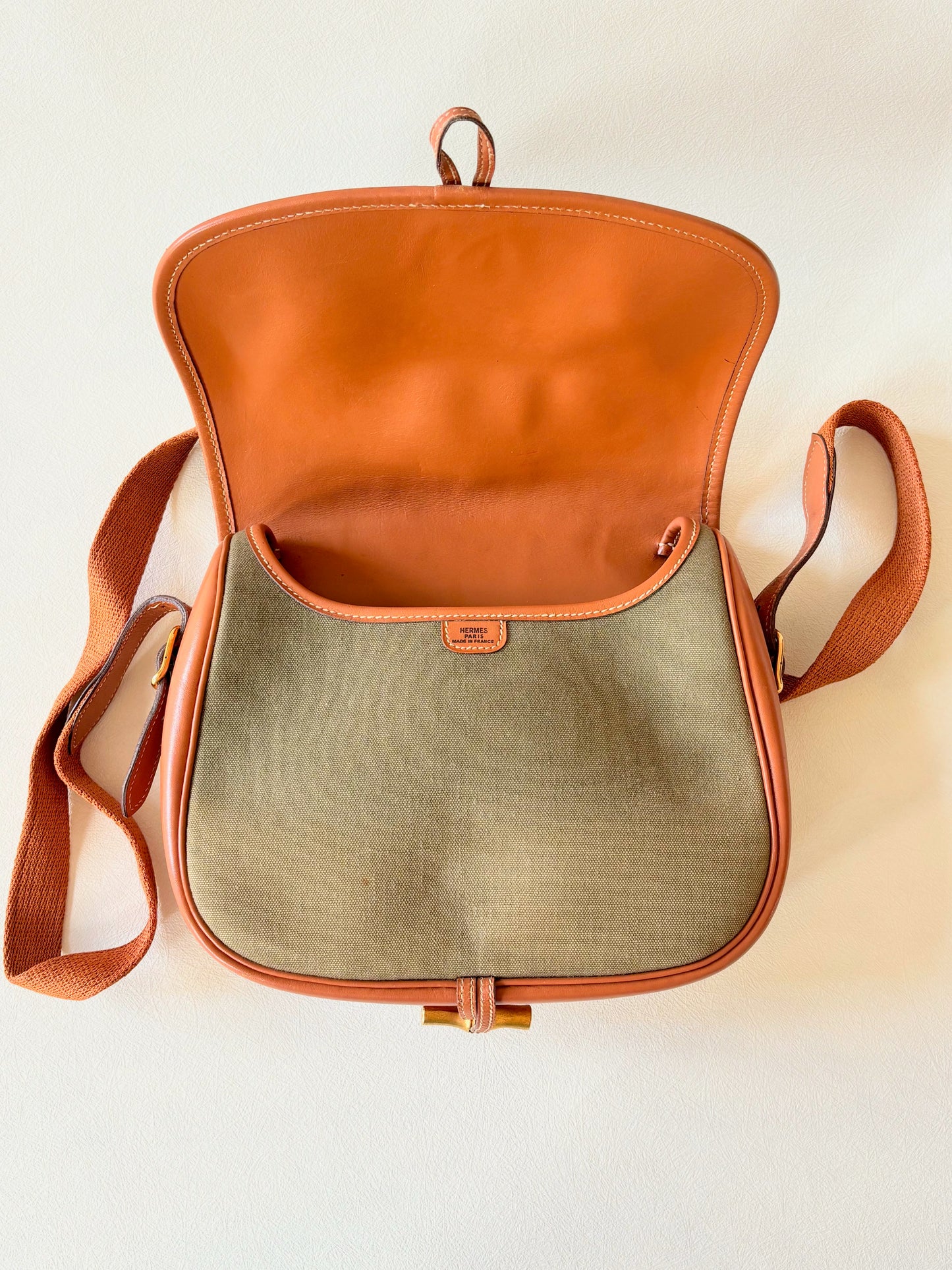 HERMÈS Sac Duffle Bambou