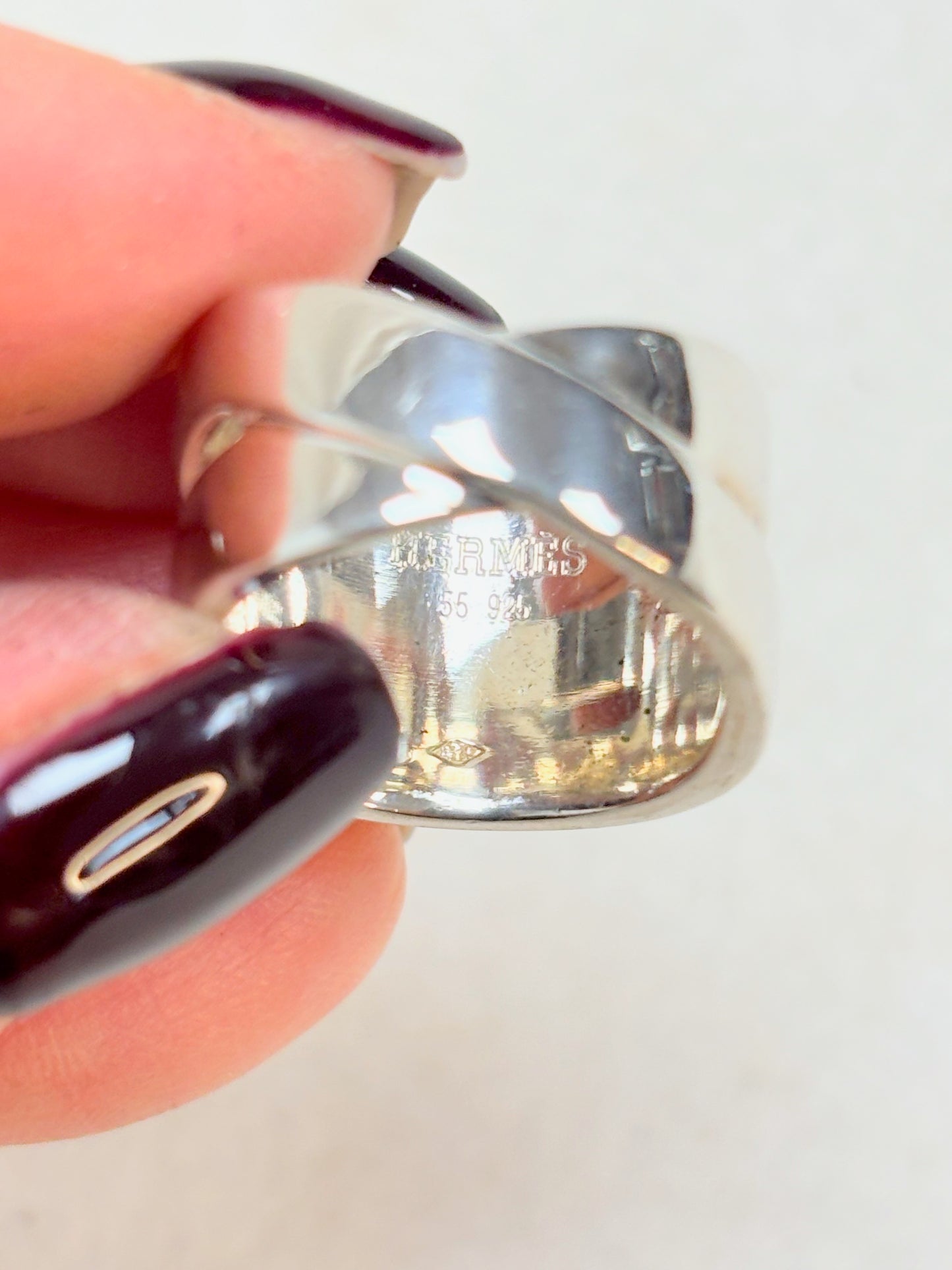HERMÈS Bague Argent