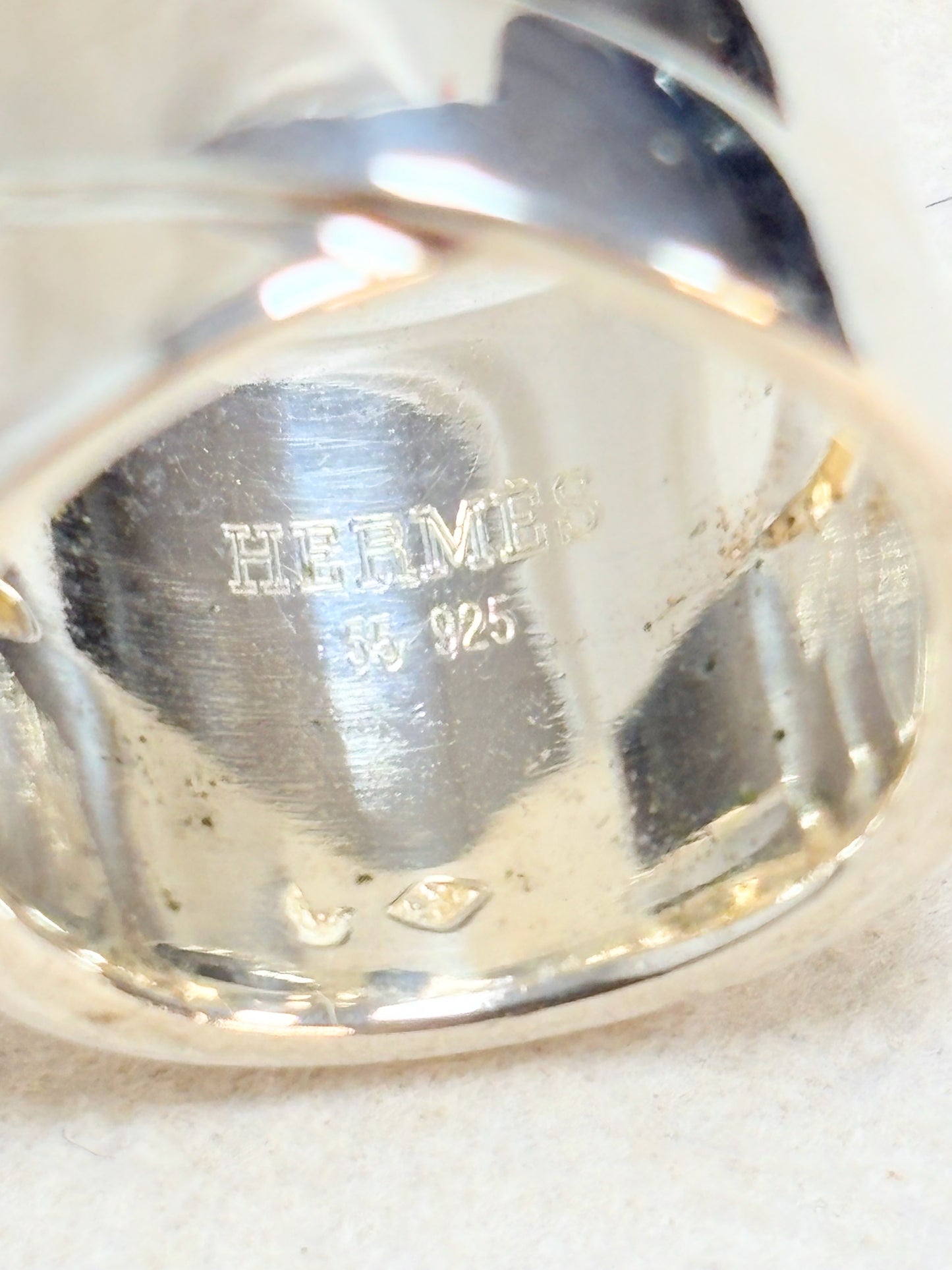 HERMÈS Bague Argent