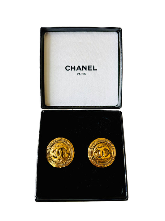 CHANEL Boucles d'oreilles circa 90