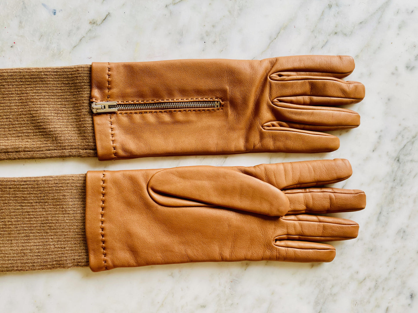 HERMÈS Gants en cuir