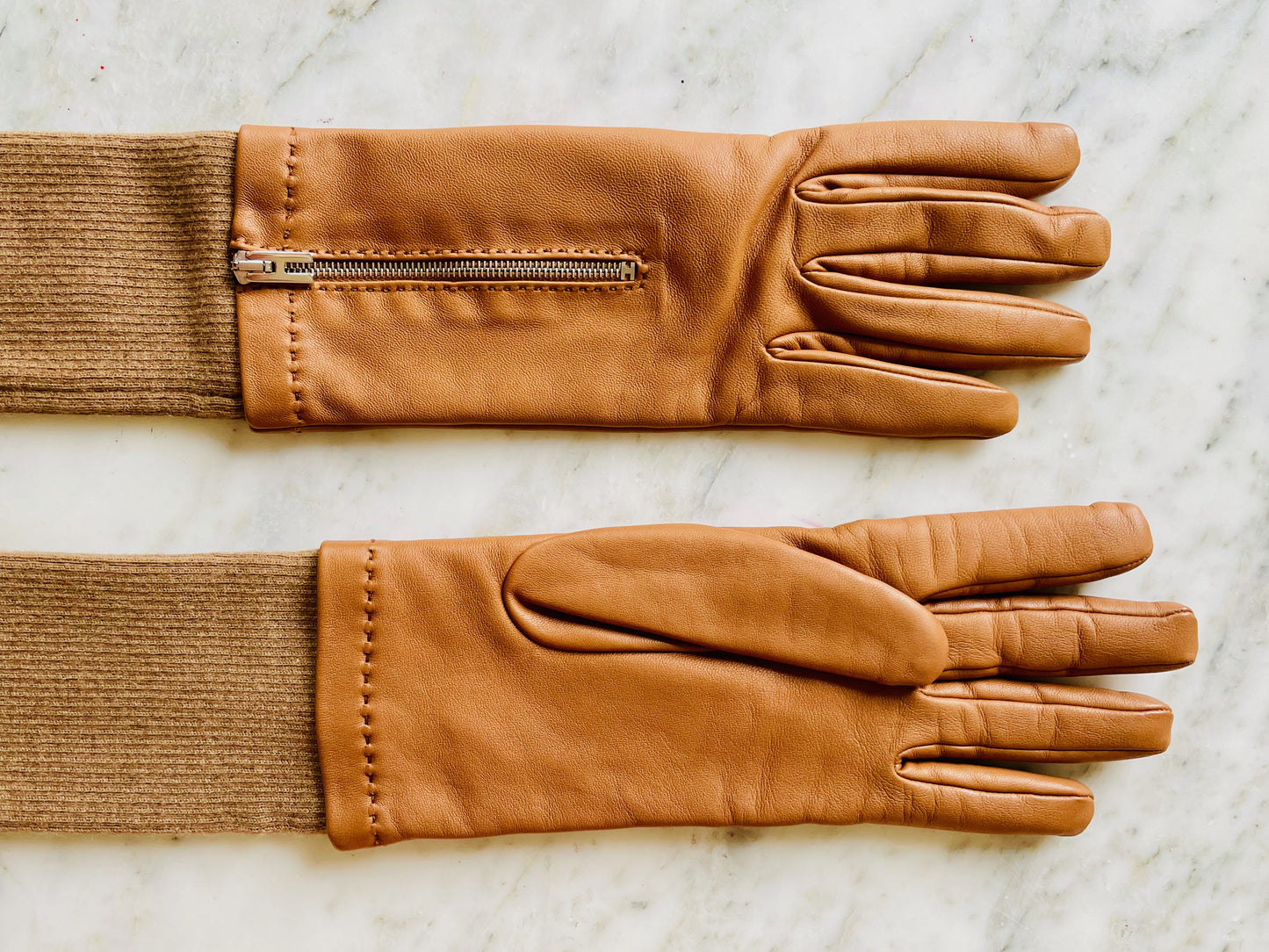 HERMÈS Gants en cuir