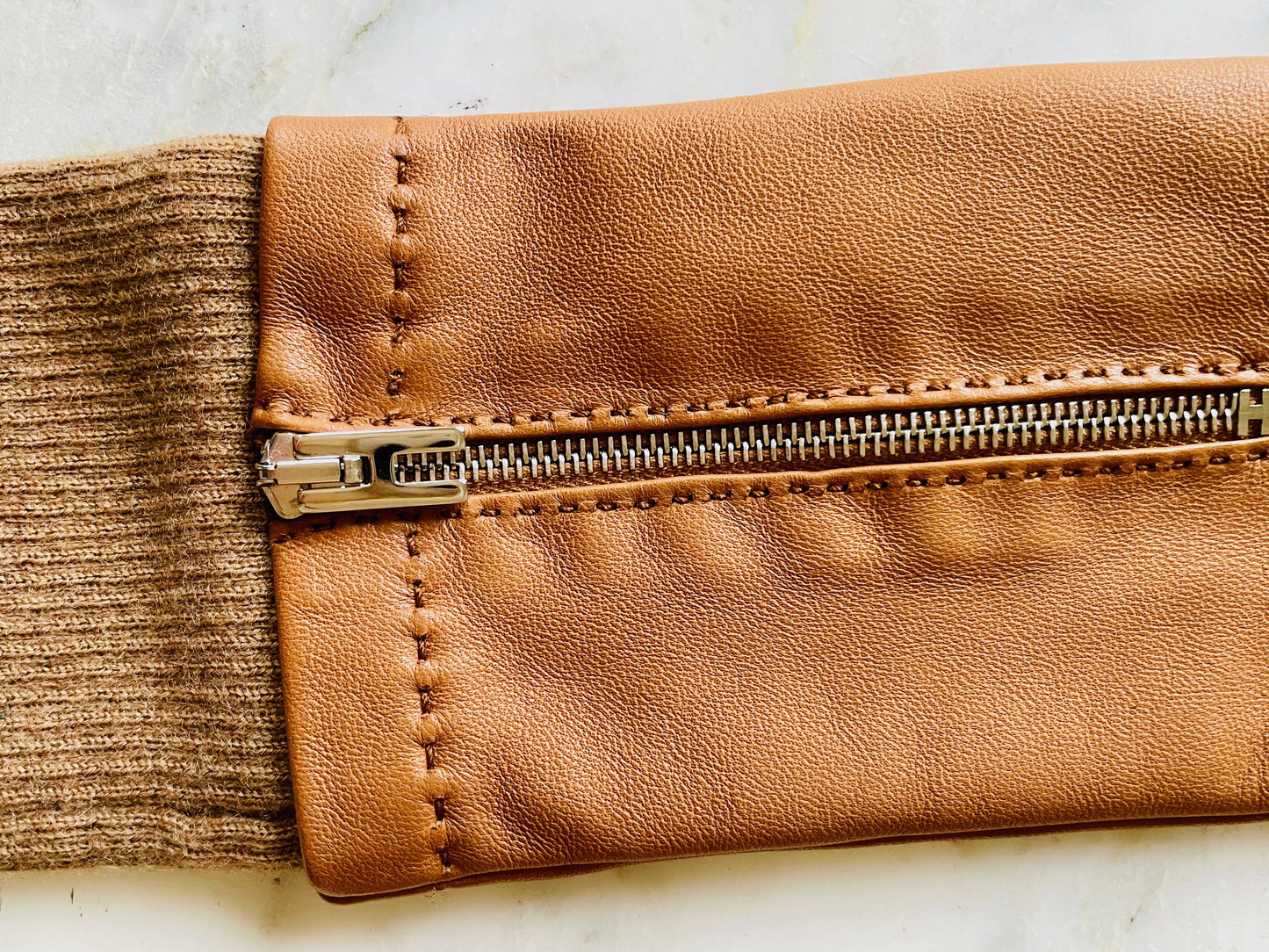HERMÈS Gants en cuir